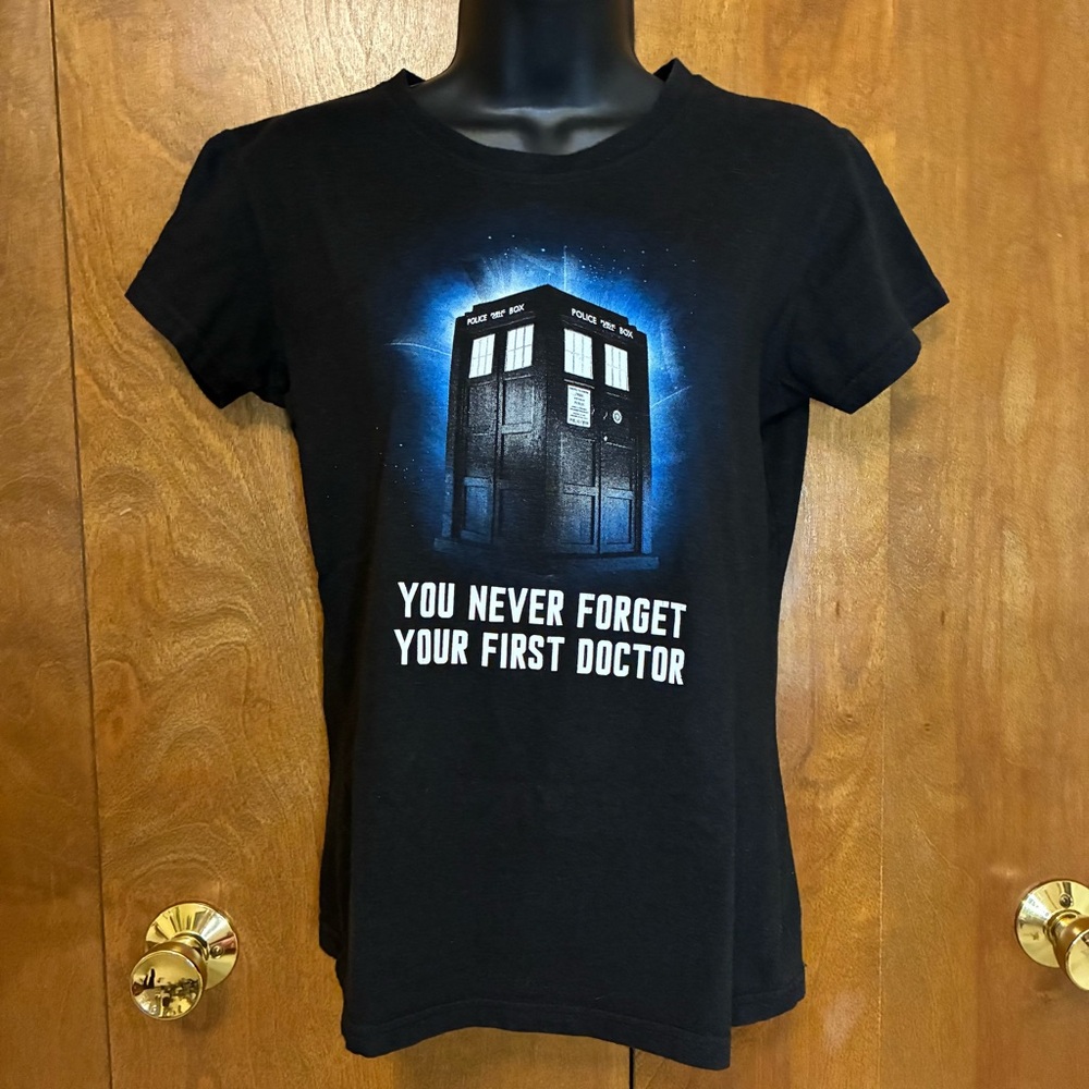 Black Graphic Doctor Who T-Shirt